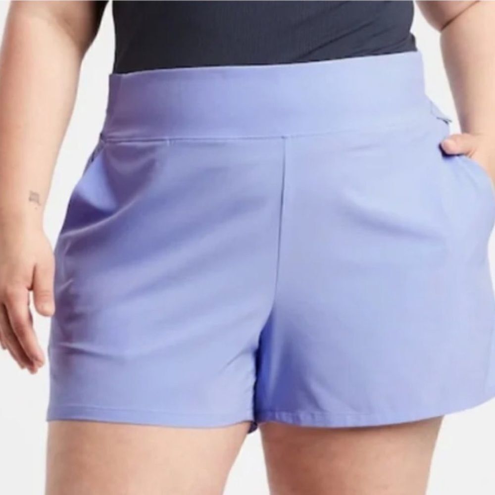 Athleta woman solid purple Brooklyn shorts - Picture 8 of 11